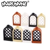 Marumine 30044 Window 1x2x2 2/3 With Rounded Top Pane Lattice 30046 10PCS MOC Bricks Parts Building Blocks Assembles Particles 1