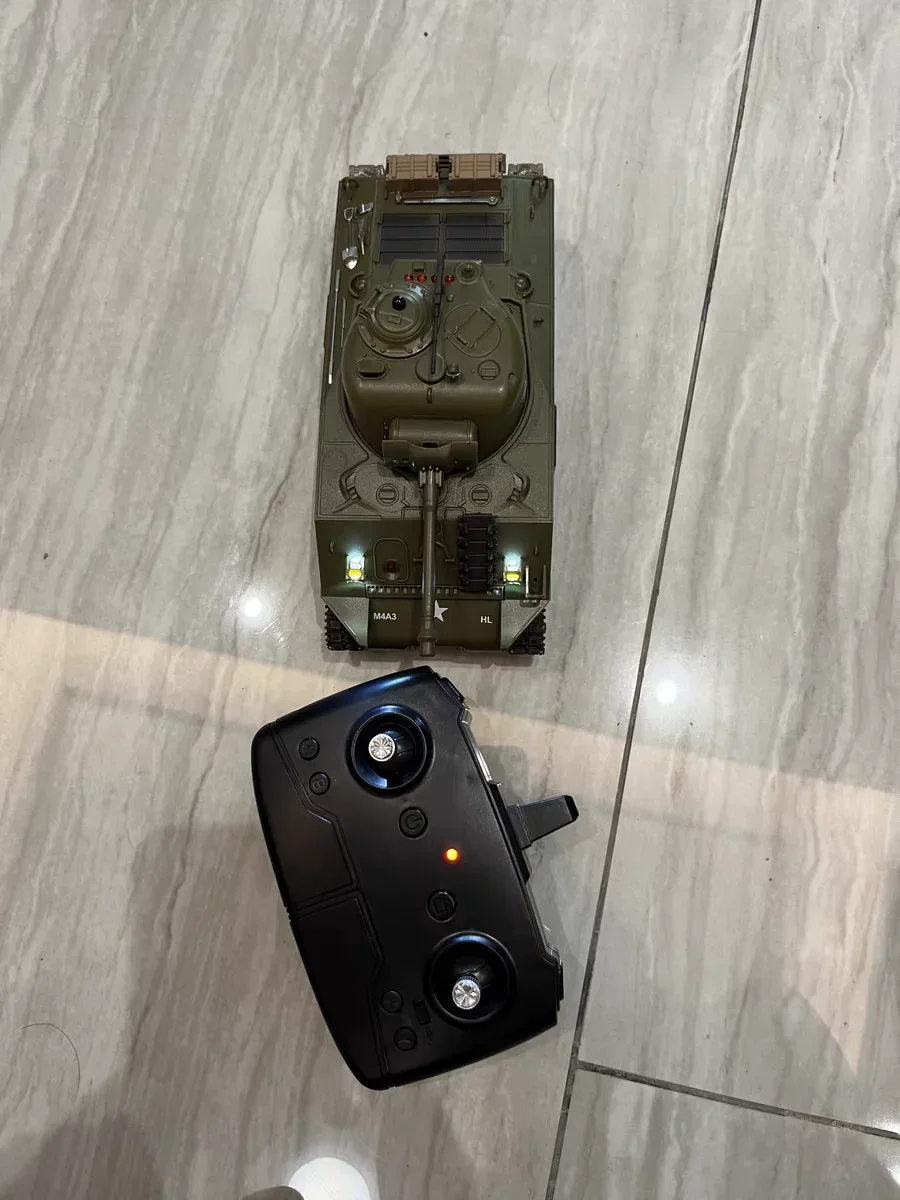 1/30 탱크 Henglong Sherman Vs Pershing 적외선 배틀 탱크, 2.4ghz RC 배틀 팬저 리모컨, 미국 패션 모델 탱크 장난감