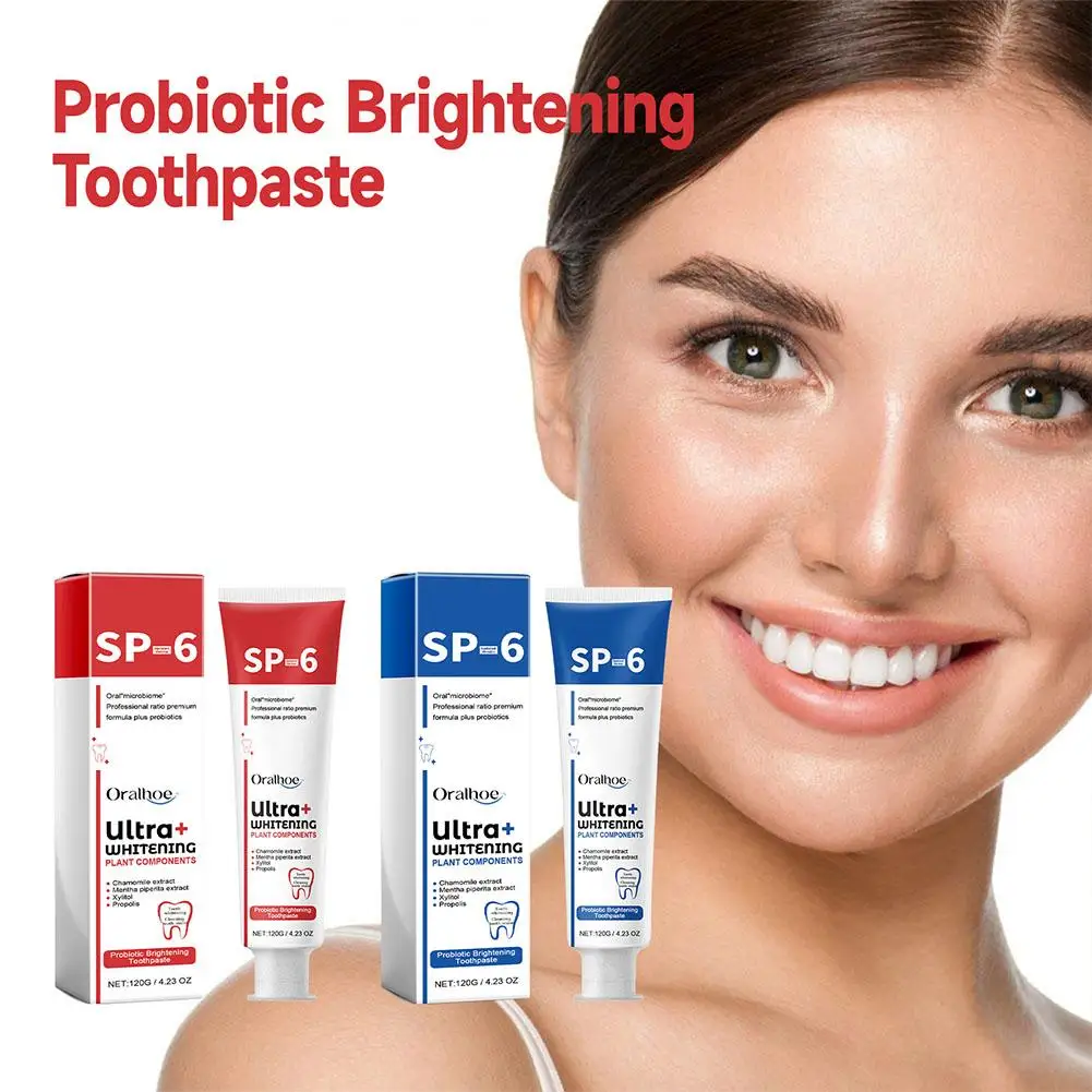 

Probiotic Brightening Toothpaste Effective Teeth Whitening Health And Warm Fresh Effective Breath Teeth Beauty Mild Gift E6L7