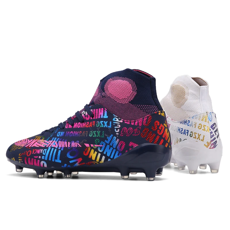 2023 New Original Men Soccer Shoes Society Indoor Futsal Sneakers Soccer Cleats Boys Children's  Size 36-46 Football Field Boots