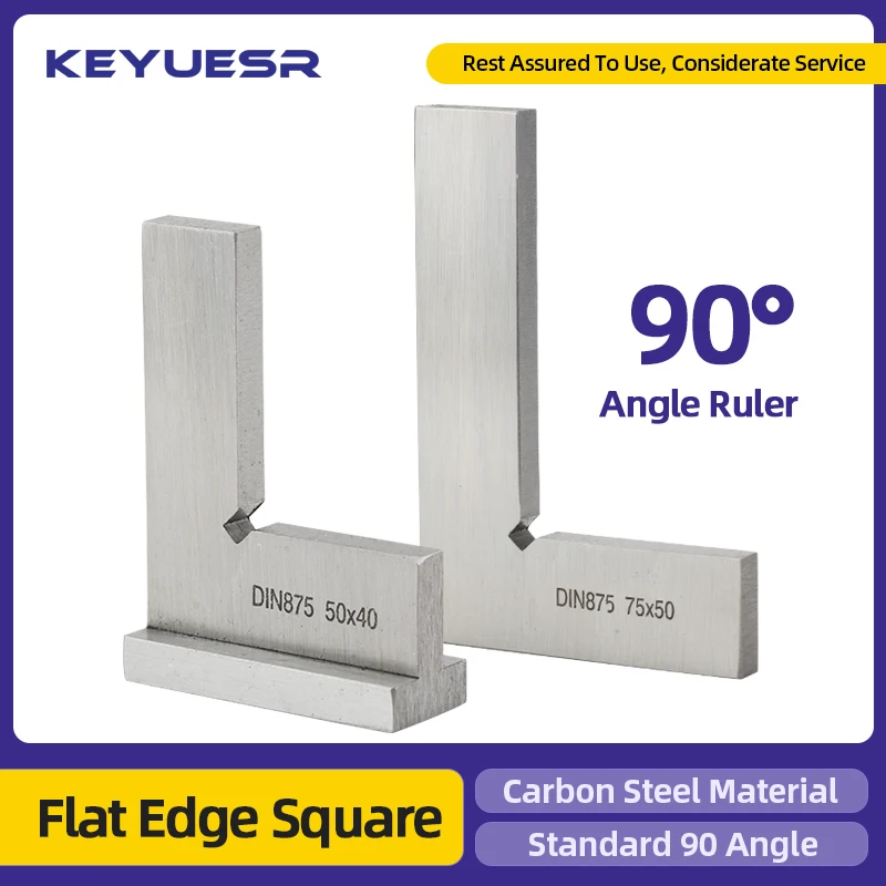 90 درجة زاوية حافة مسطحة مربع زاوية حاكم أدوات النجارة نجار مربع حاكم المعادن مربع الكربون الصلب مقياس محاولة مربع