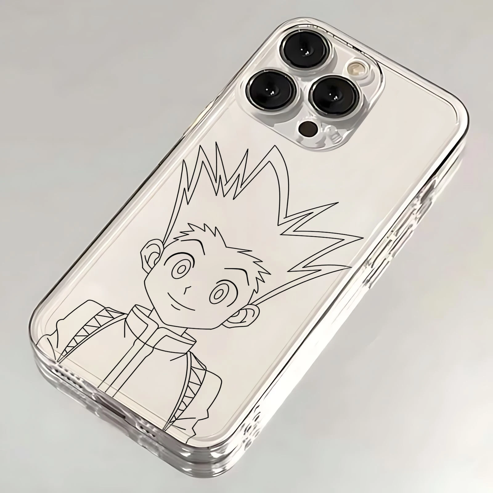thumbnail image 1 of Funda de teléfono de Anime Black hunter× Hunter, cubierta transparente para iPhone 16, 15, 14, 13, 12, 11, Mini Pro Max, X, XR, XSMax, 7, 8 Plus, SE20, 1 of 5