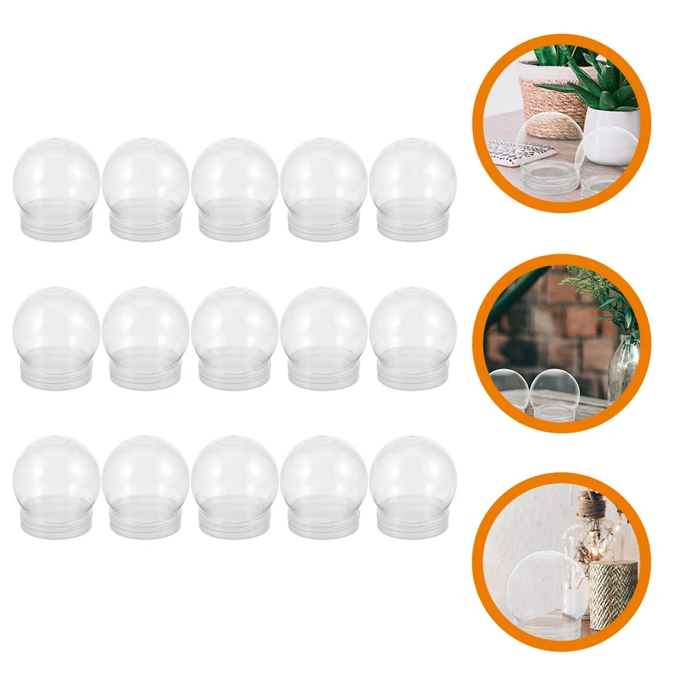 

DIY Snow Globe Water Globe Clear Decor Plastic Clear Water Globes With Screw Off Cap Empty Snow Globe Making Props