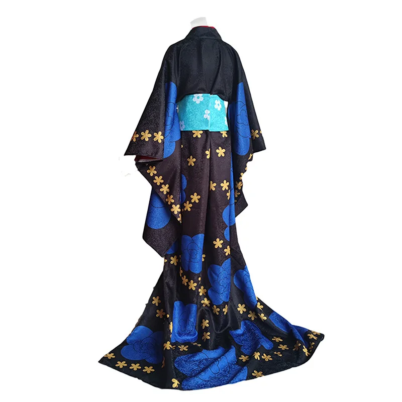 One Piece Black Maria Kimono Cosplay Costume for Women