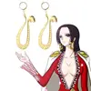 Anime  Snake Drop Earrings Boa Hancock Een Stuk Sauron Cosplay Earring Ear Clip Jewelry Gift 1