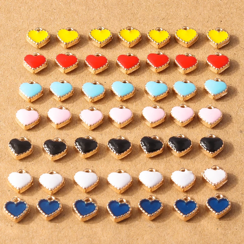 30 stücke mischen niedlichen Emaille Liebe Herz Stern Schmetterling Charms für Schmuck machen DIY Ohrringe Anhänger Halsketten handgemachte Handwerk liefern – Detail 23