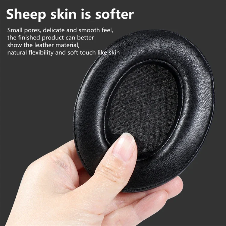 Lambskin Leather Replacement Ear Pads Earpad Cushions for SENNHEISER MOMENTUM 3 3.0 Wireless on Ear Headphone