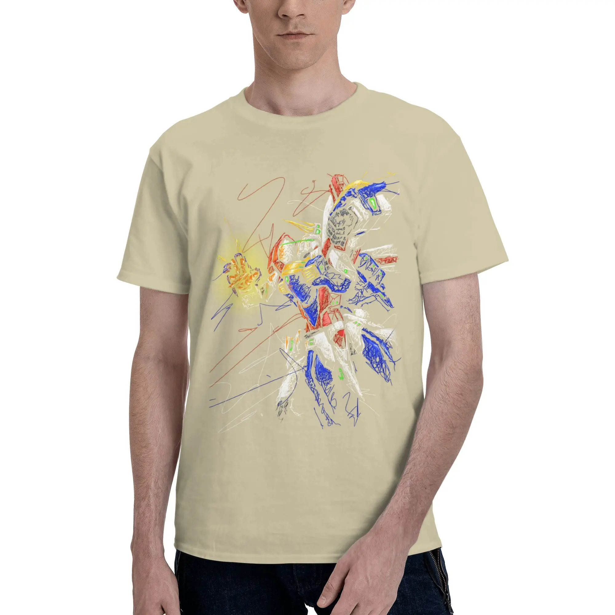 Gundam Graphic 100% Cotton Funny T-Shirt