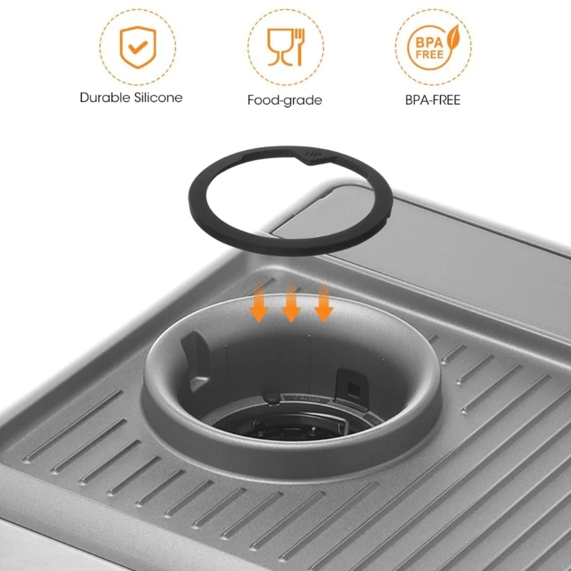 New Espresso Pot Coffee Maker Sealing Dose HopperSilicone Brew Head Gasket Seal Rings Compatible For Upper Burr Rubber Seal
