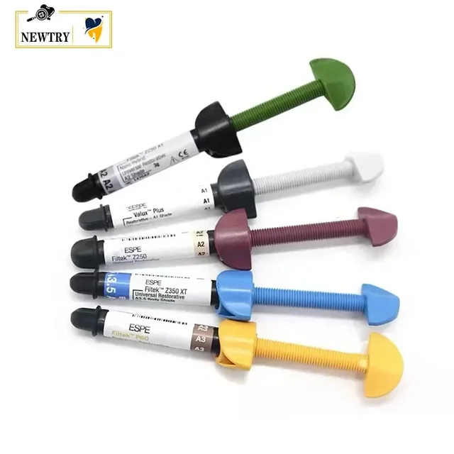 3M ESPE Composite Resin P60 Valux Dental Light Curing Adhesive Glue Agent A1 A2 A3 A3.5 Shade Teeth Restorative Filling Material