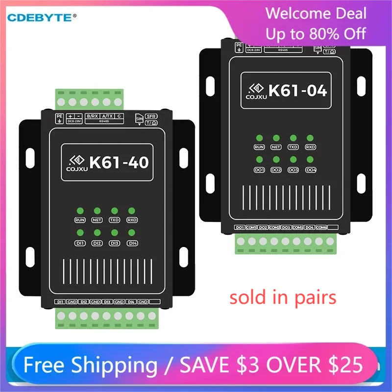 

CDEBYTE SX1262 Lora 22 дБм значение для переключения RS485 Прозрачная передача данных с дистанционным управлением фотоаппаратное обеспечение Watchdog Modbus RTU/TCP