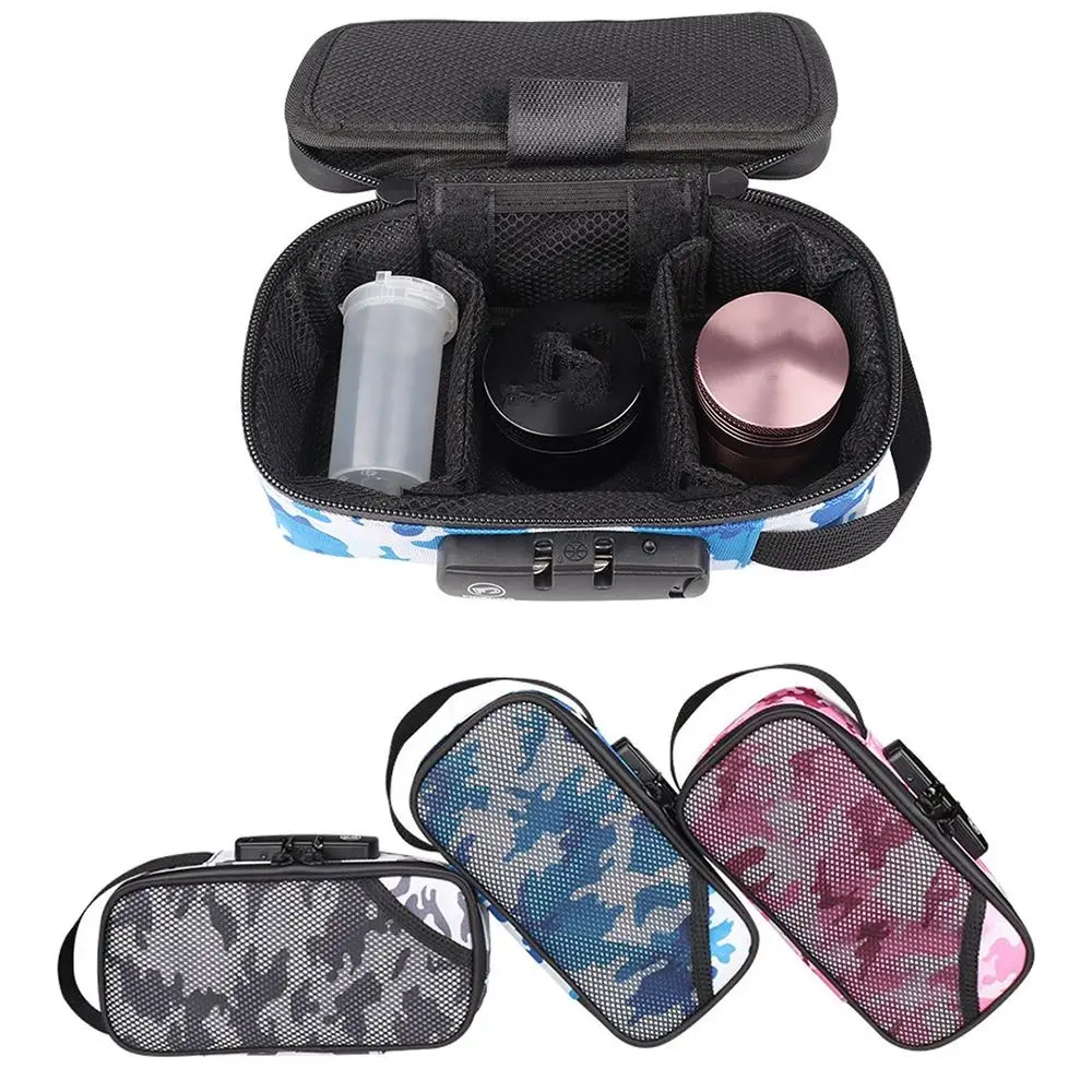 Carbon Lined Smell Proof Bag Combination Lock Easy To Carry File Organizer Container Waterproof Secure Pipe Pouch Home