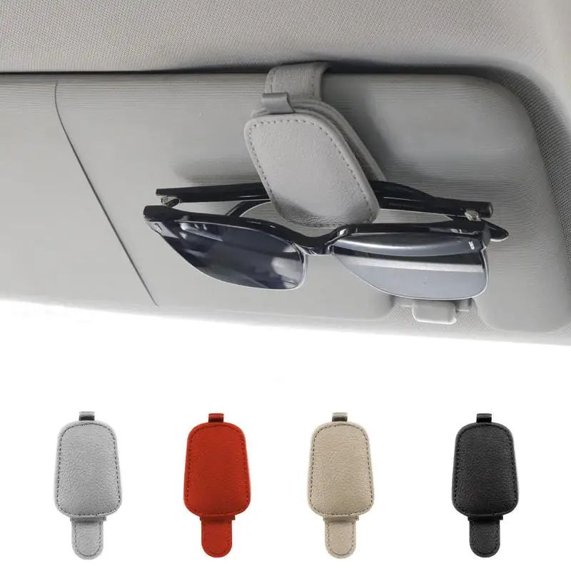 

Car Sunglass Holder Clip Multifunctional Sunglass Holder For Car Stable Car Sunglass Holder Anti Scratch Visor Clip For SUVs