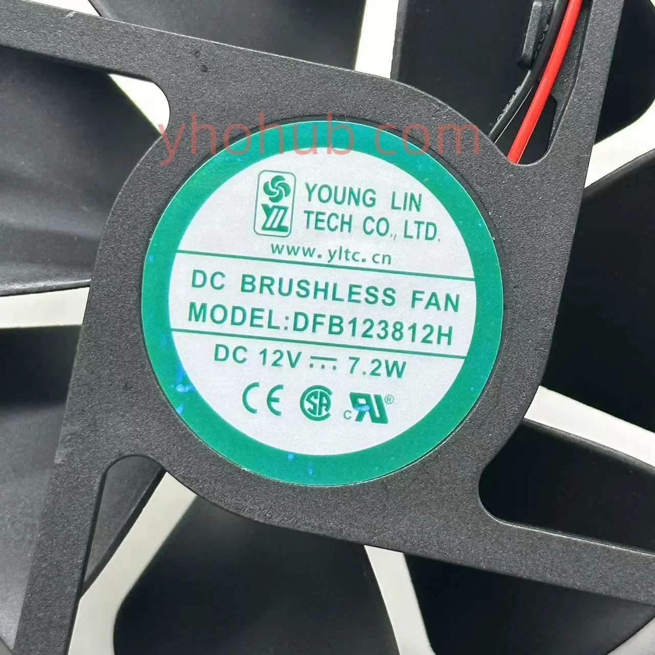 120x120x38mm ventilador de refrigeração do servidor de 2 fios