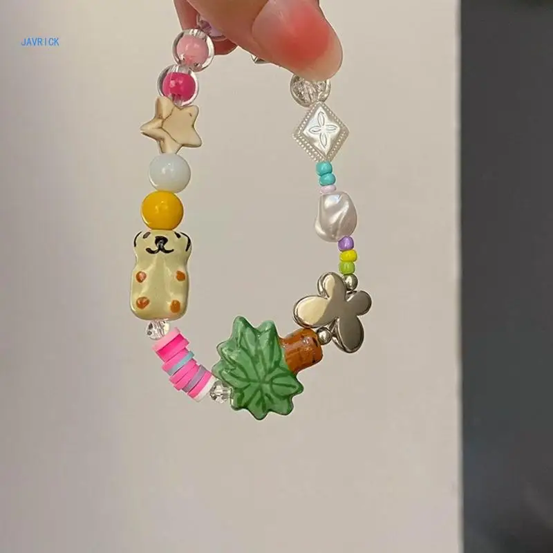 

Tree Necklace for Women Sweet Colorful Beaded Clavicle Chain Bracelet