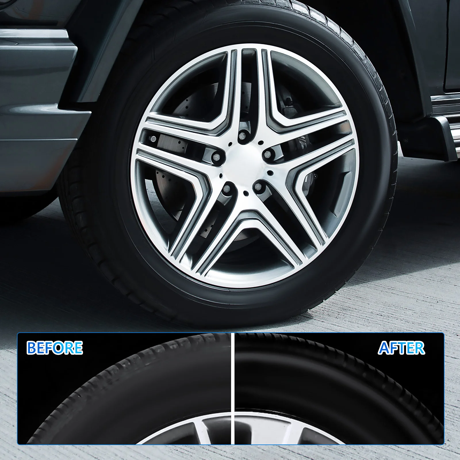 Tire Multifunctional Brush Shine Wheel for Cleaning Wheels Sponge Applicator Car Detailing Blue Washing wheel cleaning brush wheel brush wheel tire cleaning brush tire shine applicator brush