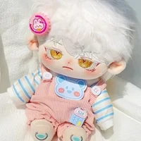Cute Doll T-shirt Clothes New Cartoon Style Mini Mini Clothes Suits Doll Overall Suit 20cm Cotton Doll 1