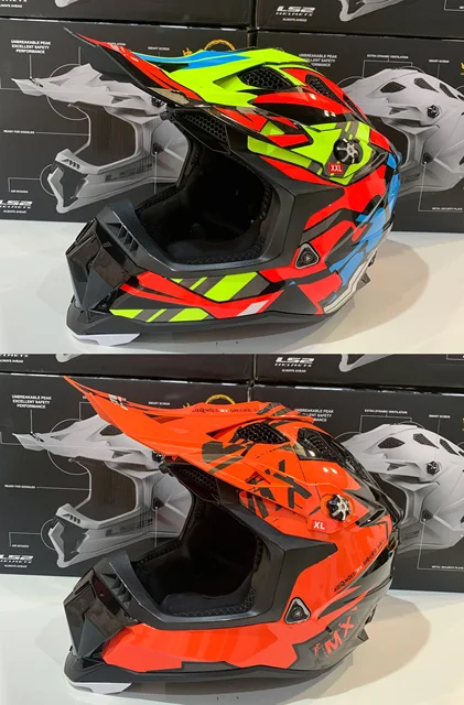 Ls2 Mx700 Ls2 Helmets Orange And White LS2 MX700 Subverter Evo