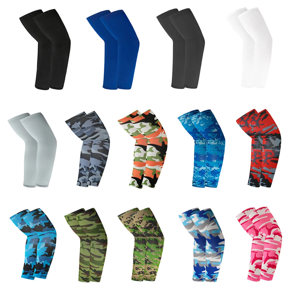 2Pcs Unisex Cooling Arm Sleeves Cover Cycling Running UV Sun Protection Outdoor Men Nylon Cool Arm Sleeves for Hide Tattoos cooling arm sleeves,sun protection arm sleeves,arm sleeves