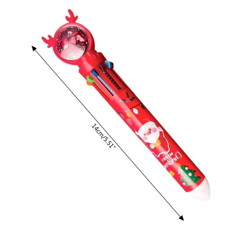 Рисунок 6 - рождественская шариковая ручка с блестками