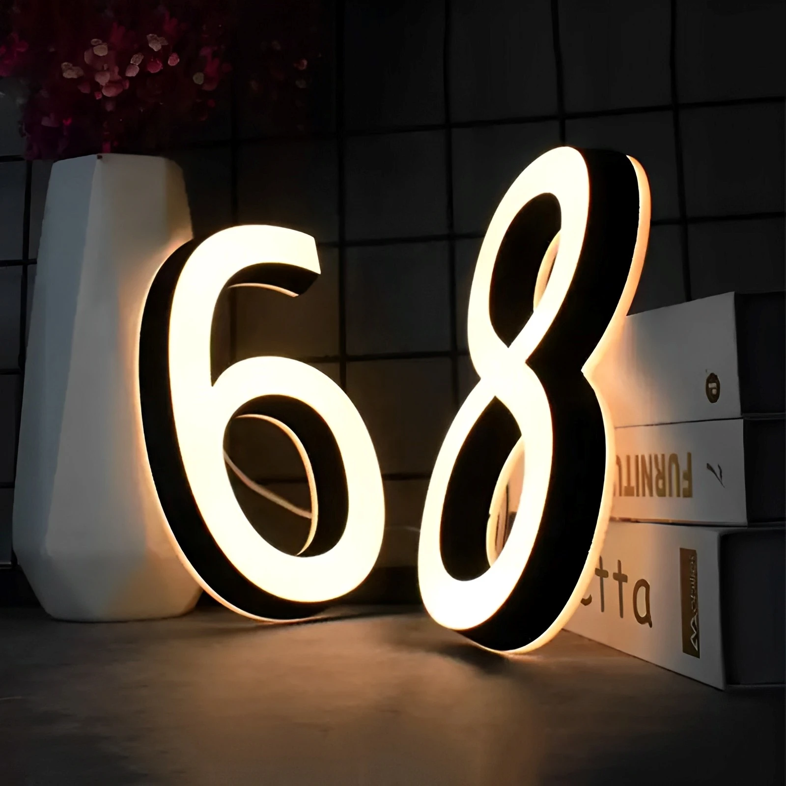 

Custom Led 3D Letter Sign Shop Storefront Company Name Signage Outdoor Led Box Light 110V-240V