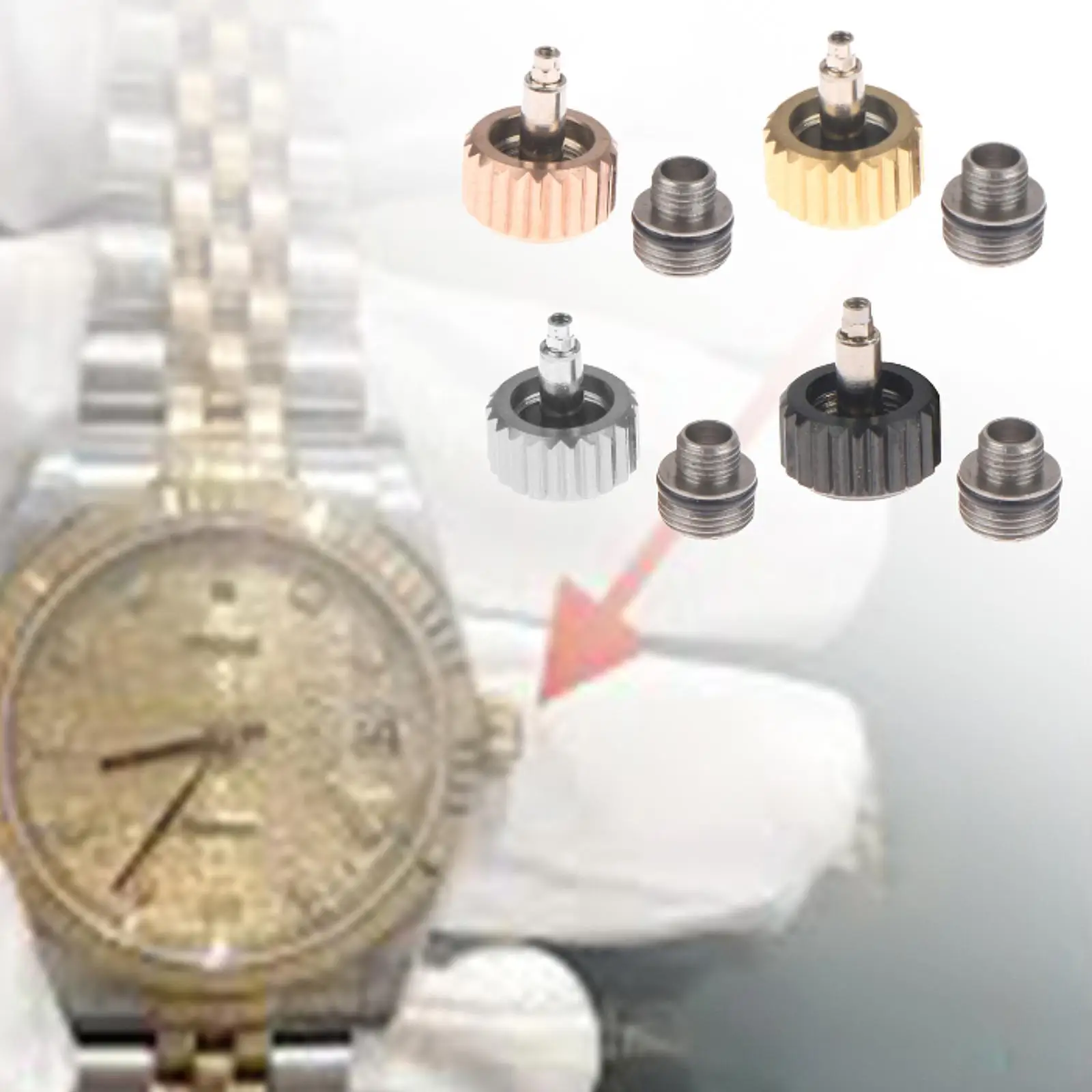 6mm Watch Crown Set for Repair and Craftsmanship