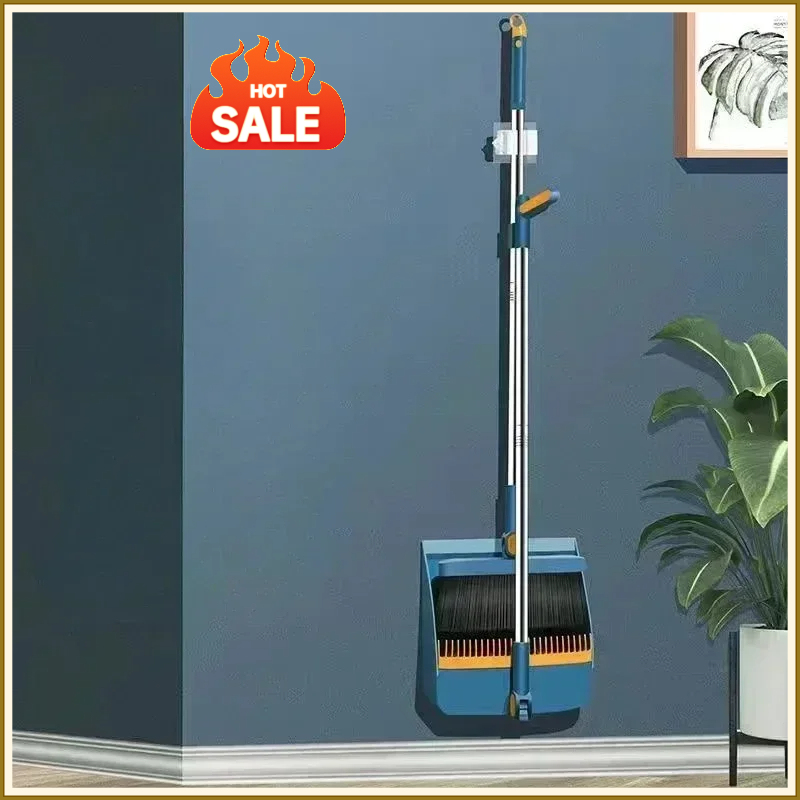 Broom set Household broom broom Dustpan set Brush head sweeping Individual sweep broom Foldable garbage shovel broom