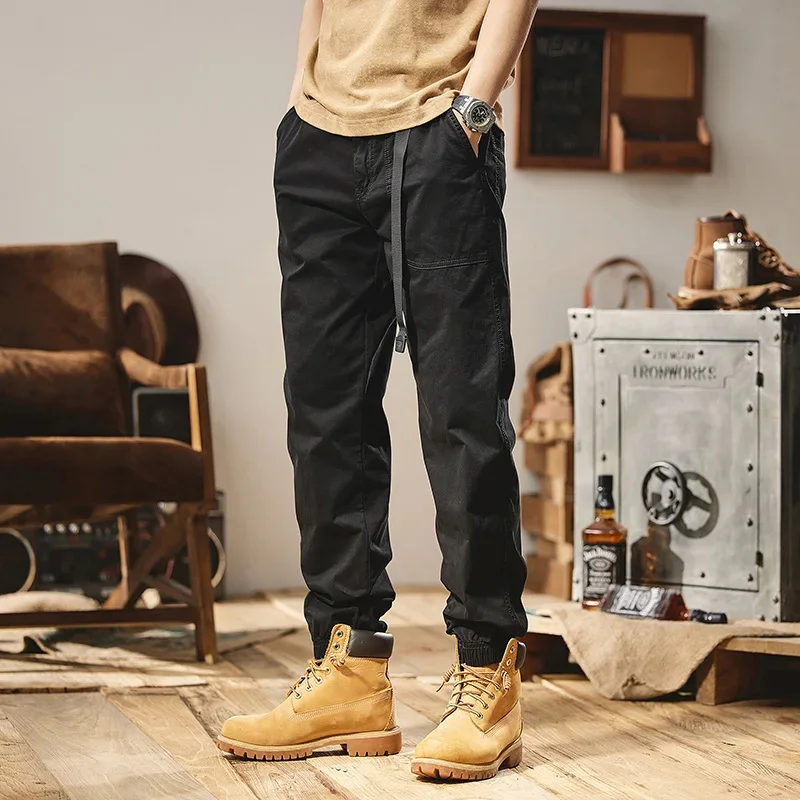 

For 2023 Sports Running 97% Cotton Spring Autumn Black Green Cargo Military Tactics Pants Mens Casual Oversize 38 Trouers