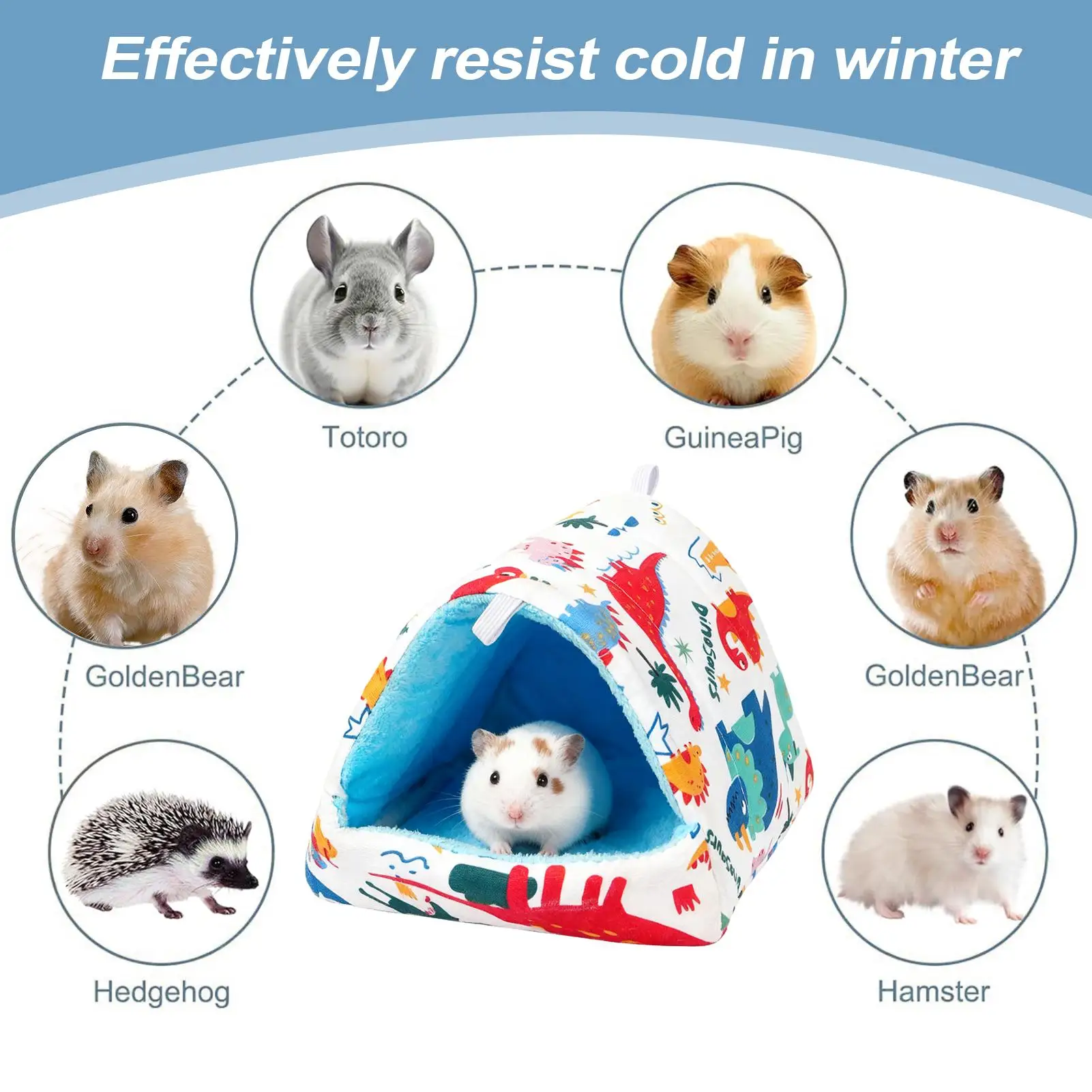 Hamster Bed Warm Small Animal Cage Habitat Decor Small Animal Beds For Sleeping Hiding Snuggle Climbing Dwarf Sugar Glider