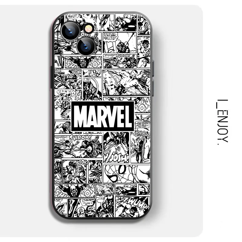 13 case Popular Marvel Phone Case For iPhone 11 12  Mini 13 Pro Max 11 Pro XS Max X XR 6 6S 7 8 Plus SE 2020 11 Pro Silicone Cover iphone 13 magnetic case