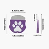 Pet Grooming Comb - Flea Comb for Cats & Dogs, Curved Design for Face & Body, Mini Detangling Brush for Pets 6