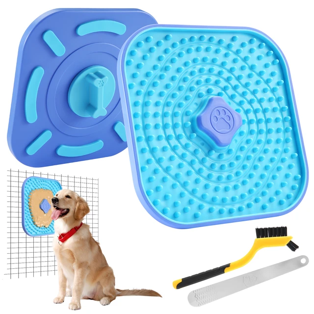 Dog Crate Licking Toy Lick Mat for Dogs Cats,Crate Training Toys for  Puppy,Anti-Chewing Kennel Training Aid Tool for Reduce Anxiety,Dog Peanut  Butter