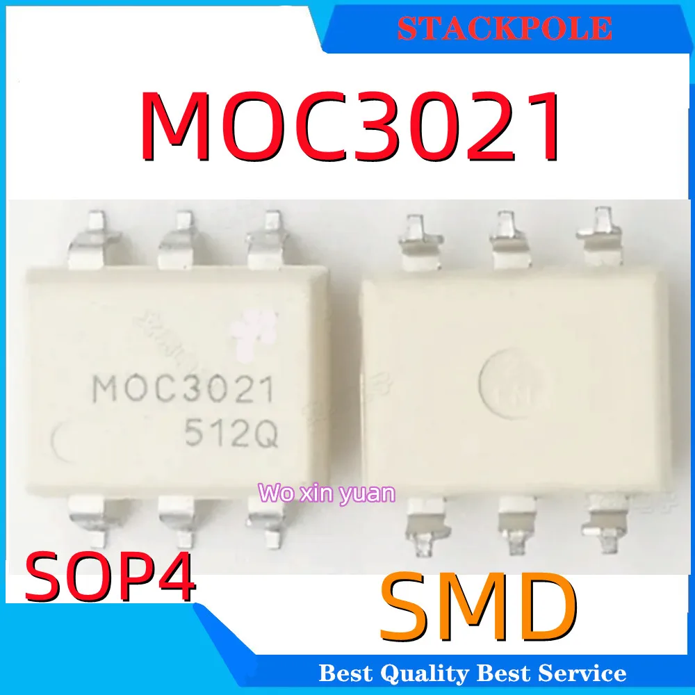 

10pcs MOC3021 EL3021 K3021P 3021 SOP-6 SMD SOP6 OPTOCOUPLERS/OPTOISOLATORS