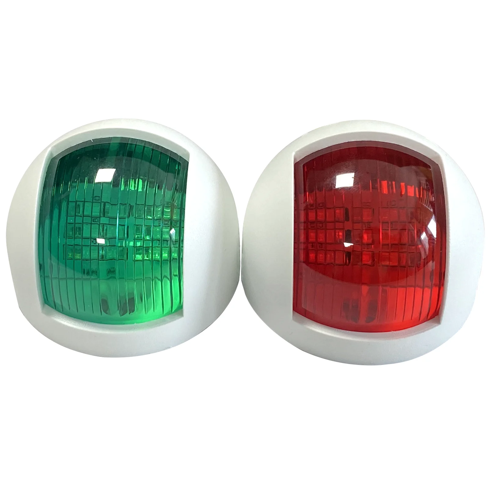 1Pair 12V White Nylon Red & Green Bow LED Navigation Light Boat Marine Indicator Spot Yacht Sailing Lamp m3m4m5 nylon straight spacing column plastic insulated screw shaft sleeve thickened pad isolation lamp column