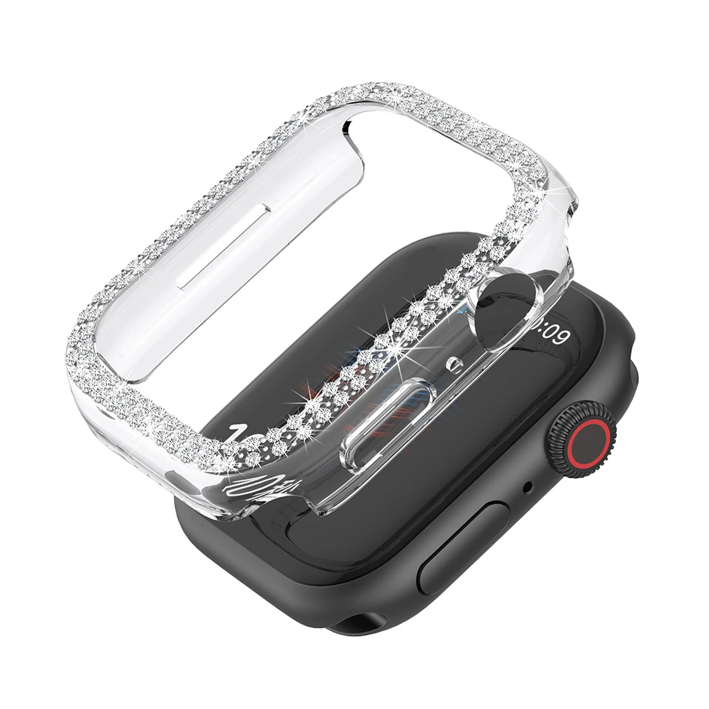 Sparkling Rhinestone Protective Watch Case Cover