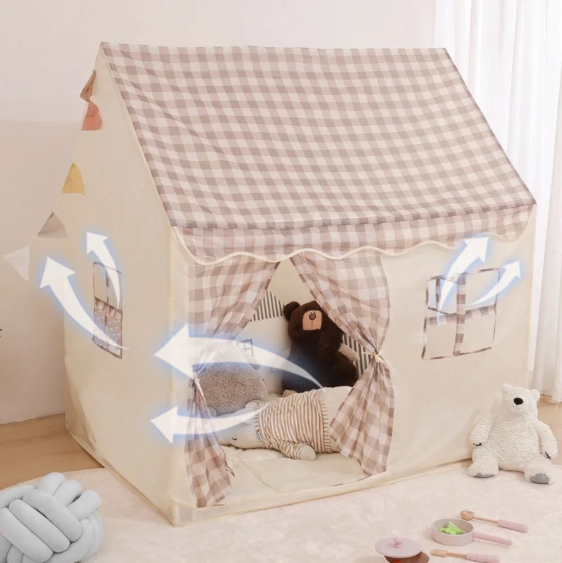 Kid Toy Tent Princess Child Small House Folding Play tent  Girl Castle Play House Baby Tent Not include light Ball Chrismas Gift 3