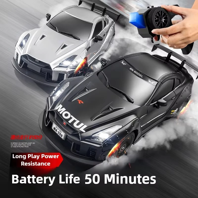 2.4GHz 1&frasl;14 ドリフトラジコン R35 GTR タイプ 黒赤 ☆最高時速30ｋｍ&frasl;ｈ