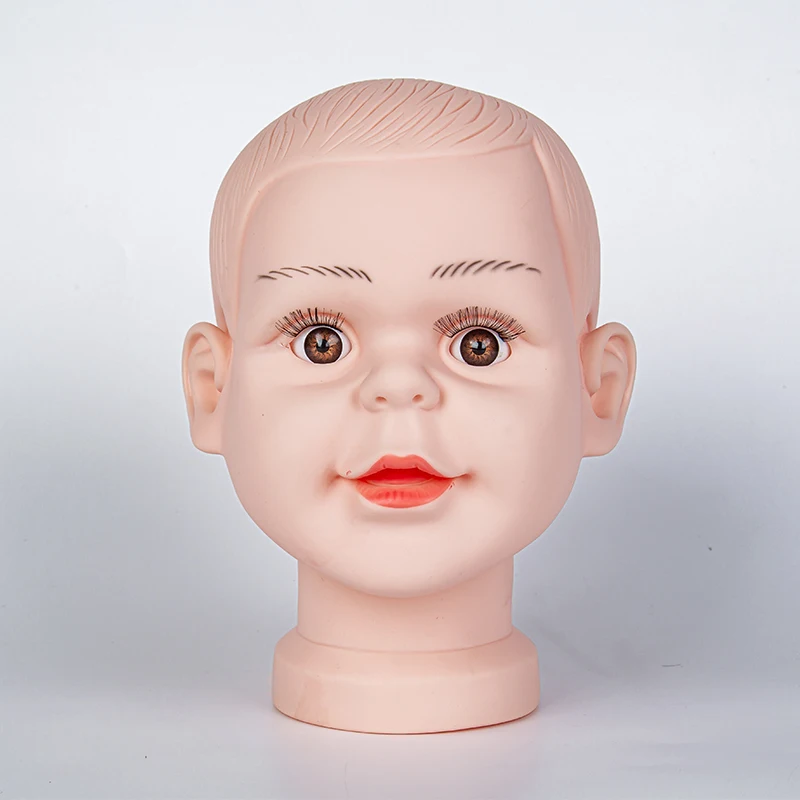 

Children Mannequin Head For Displaying Wigs Hats Hair Cutting Styling Practice Hairdressing Training Baby Model