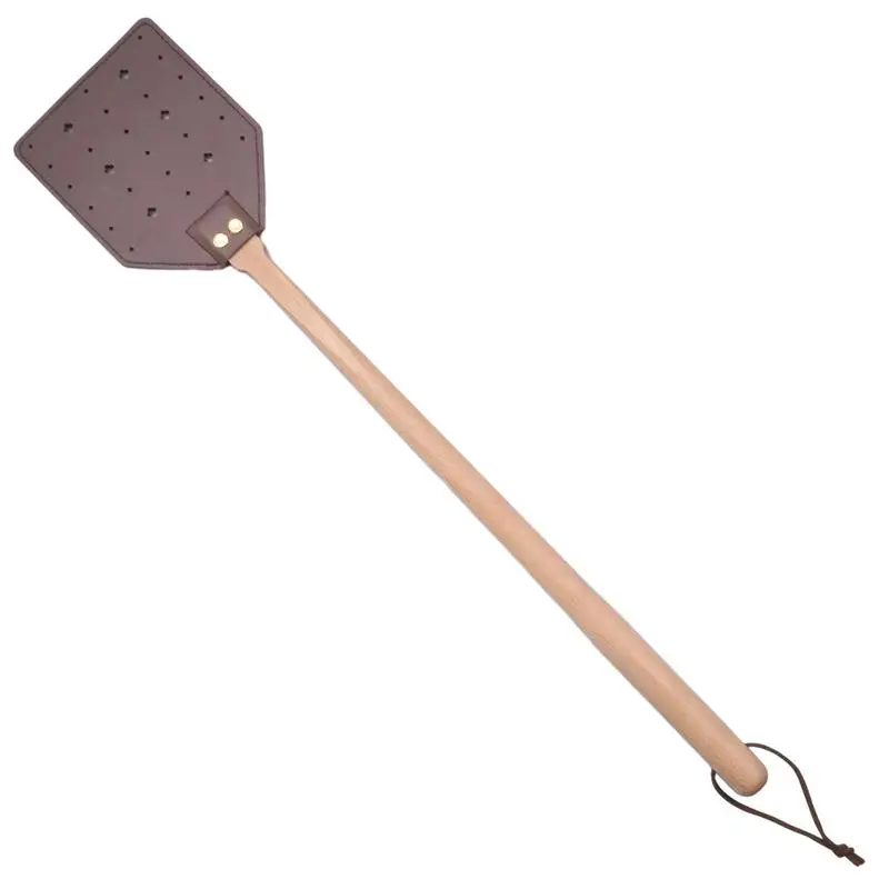 

Leather Fly Swatter Extended Leather Swatter Stainless Steel Rivets Summer Essentials Aerodynamically Household Accessories For