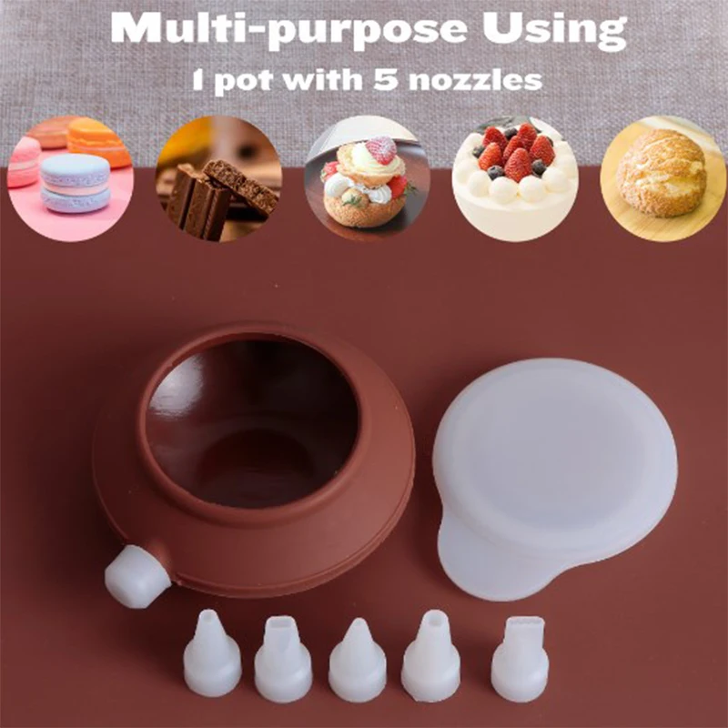 

Macaroon Kit Macaron Silicone Mat Non-Stick Baking Mold Set 48 Decorating Supplies Capacity Macaron Pot Cake Baking Accessories
