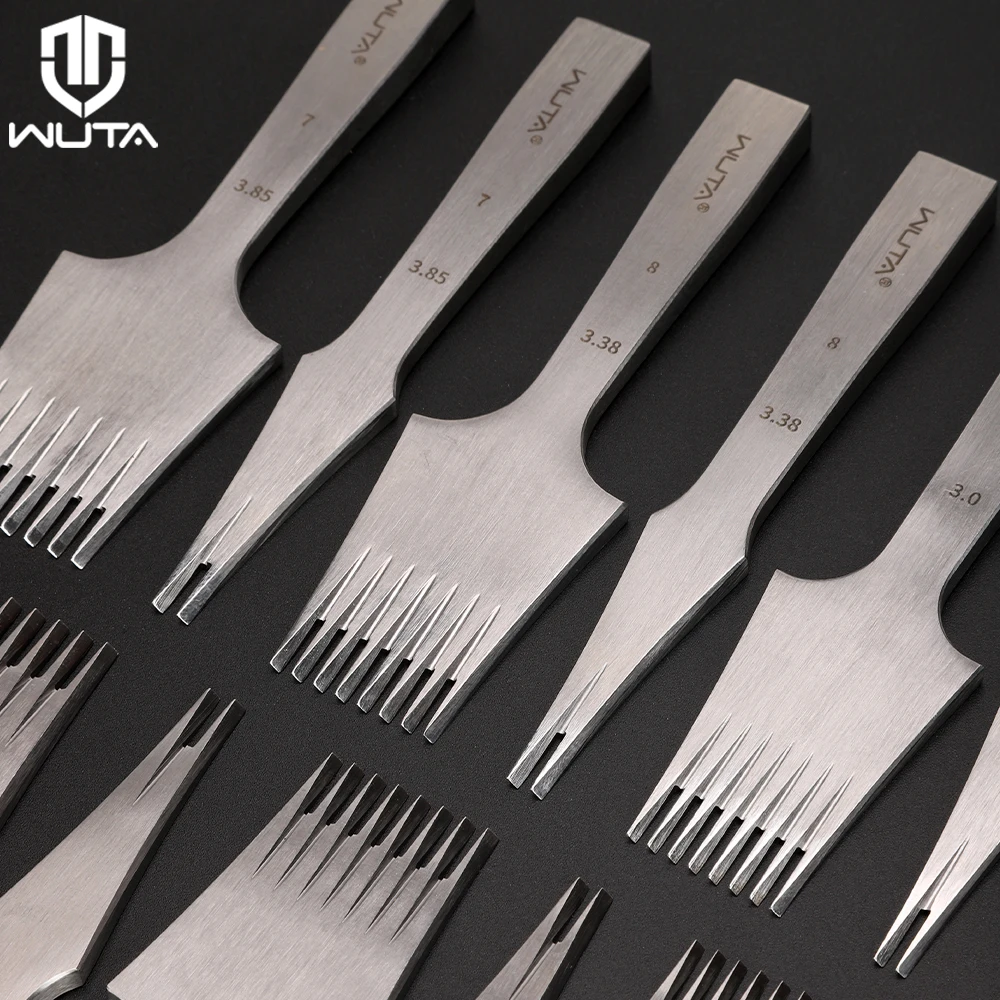 WUTA 高級ヨーロッパ目打ち 3mm 2/5本目セット WUTA -1pc高級ヨーロッパ目打ち 鋭利 上品レザークラフトパンチ 工具 细革工 抜き型 穴あけパンチ 打孔皮革DIY工具  2.7mm⁄3.0mm⁄3.38mm⁄3.85mmピッチ 選択可能送料無料 - AliExpress