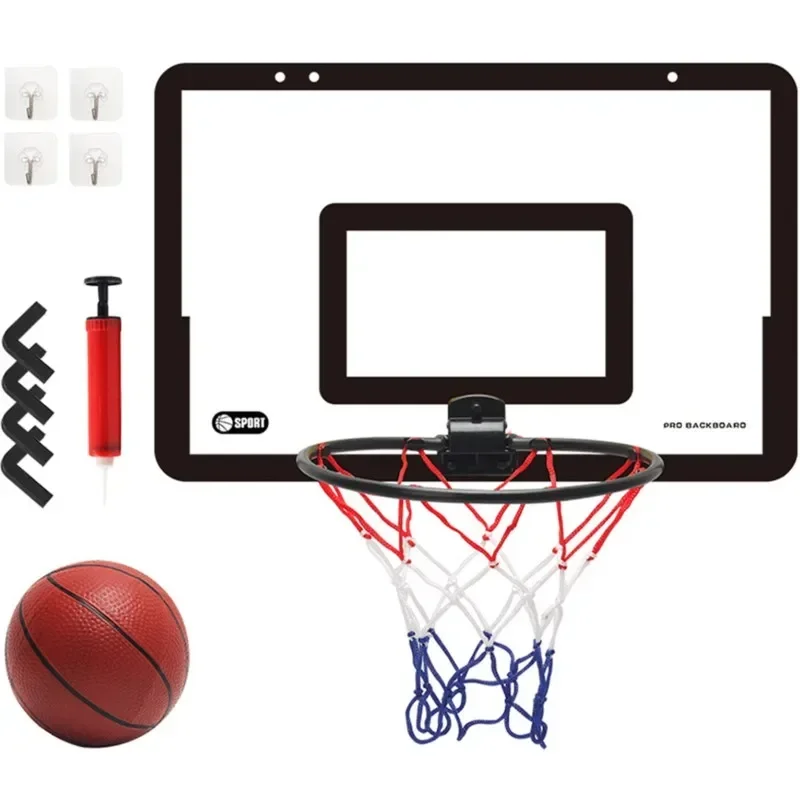 Indoor children's safety and fun games children's home sports basketball set wall bracket non perforated basketball frame view 6