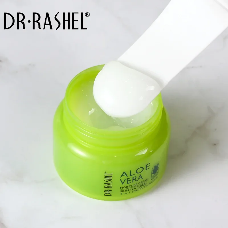 DR.RASHEL Natural Aloe Vera face Cream Acne Treatment Moisturizing Hydrating After-Sun Repair Skin Smooth Whitening Day Cream