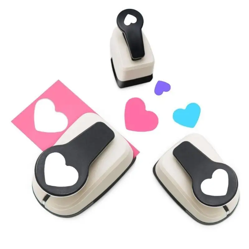 DIY 예술 공예 프로젝트 스크랩북을위한 R53C 공예 종이 펀치 하트 구멍 펀처