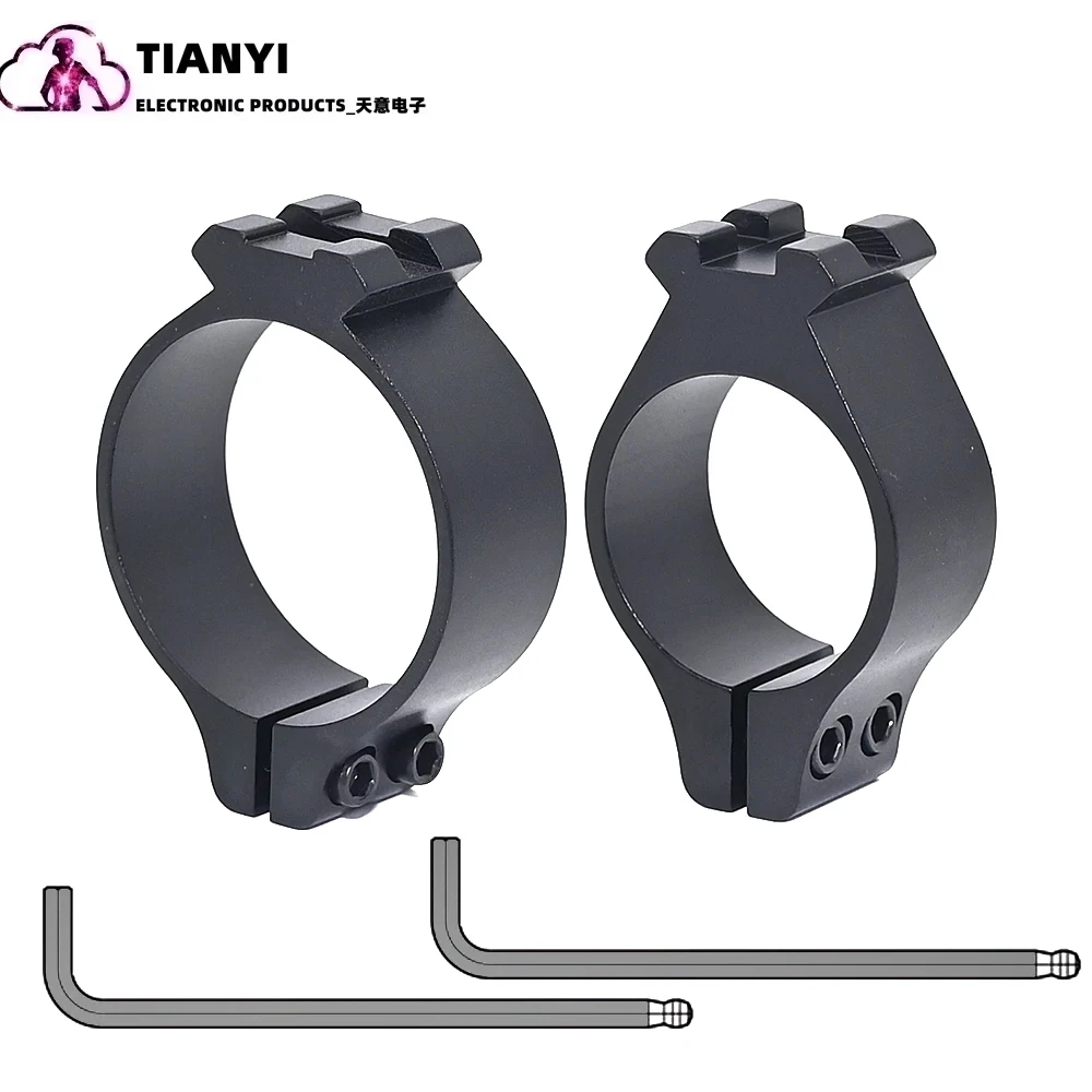 Scope Optics Permanent Fixed Rings 30mm 1 inch Mount Fits 25.4mm 30mm Tube Diameter