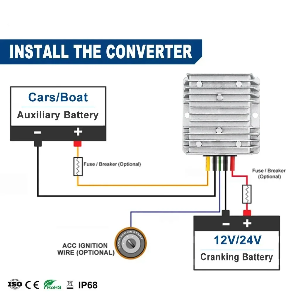DC DC 컨버터 신뢰할 수 있는 품질 벅 부스트 레귤레이터, 전압 안정기, 9-40V  24V, 20A, 10A, 15A, 6A, 2A, 25A, 30A