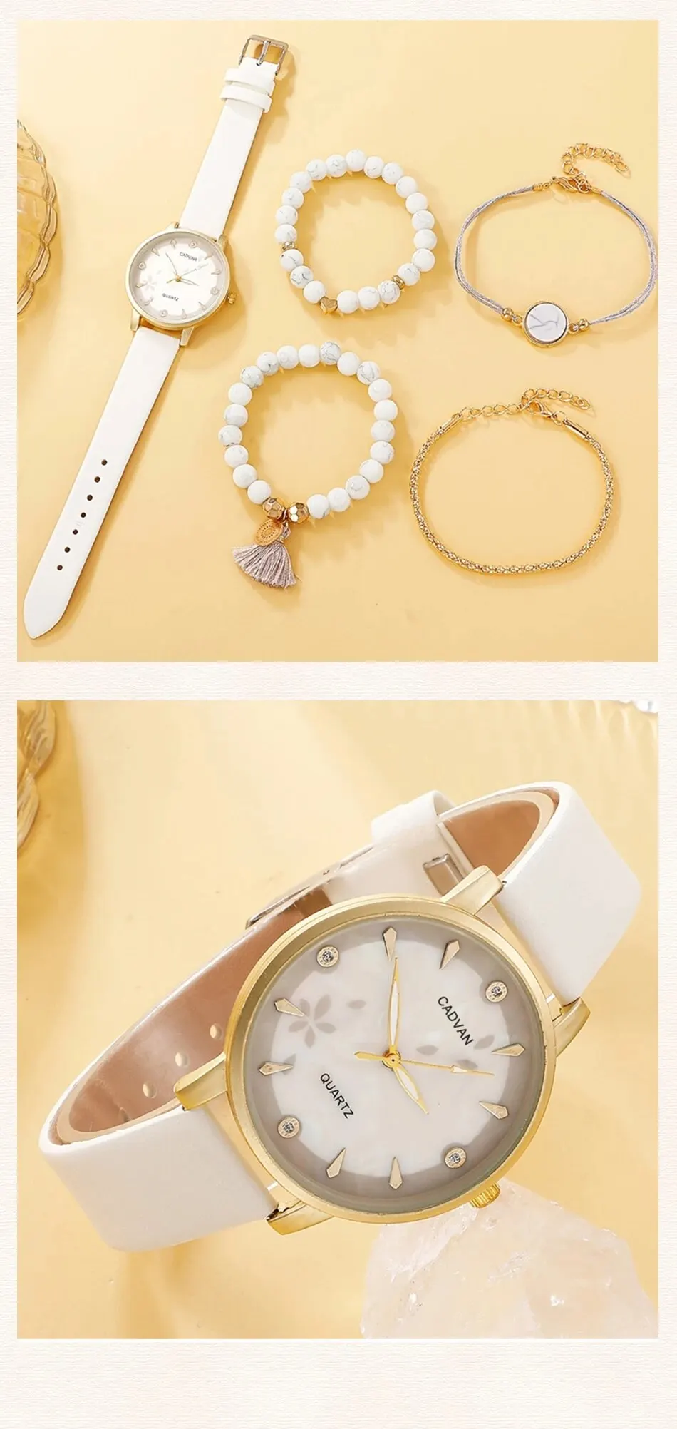 S03045f9fa9814d07a3d093aa222721823 Luxury Women Bracelet Quartz Watches For Women Leather Watch Ladies Sports Dress White Dial Wrist Watch Clock Relogio Mallzona