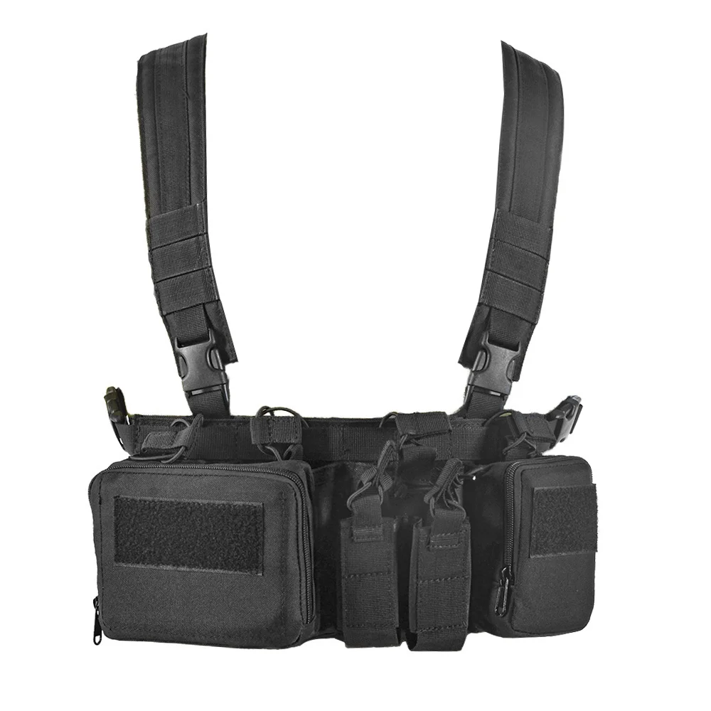 CS Match Wargame TCM Chest Rig Airsoft Taktische Weste Pack Magazin Tasche Holster Molle System Taille Männer Nylon – Detail 12