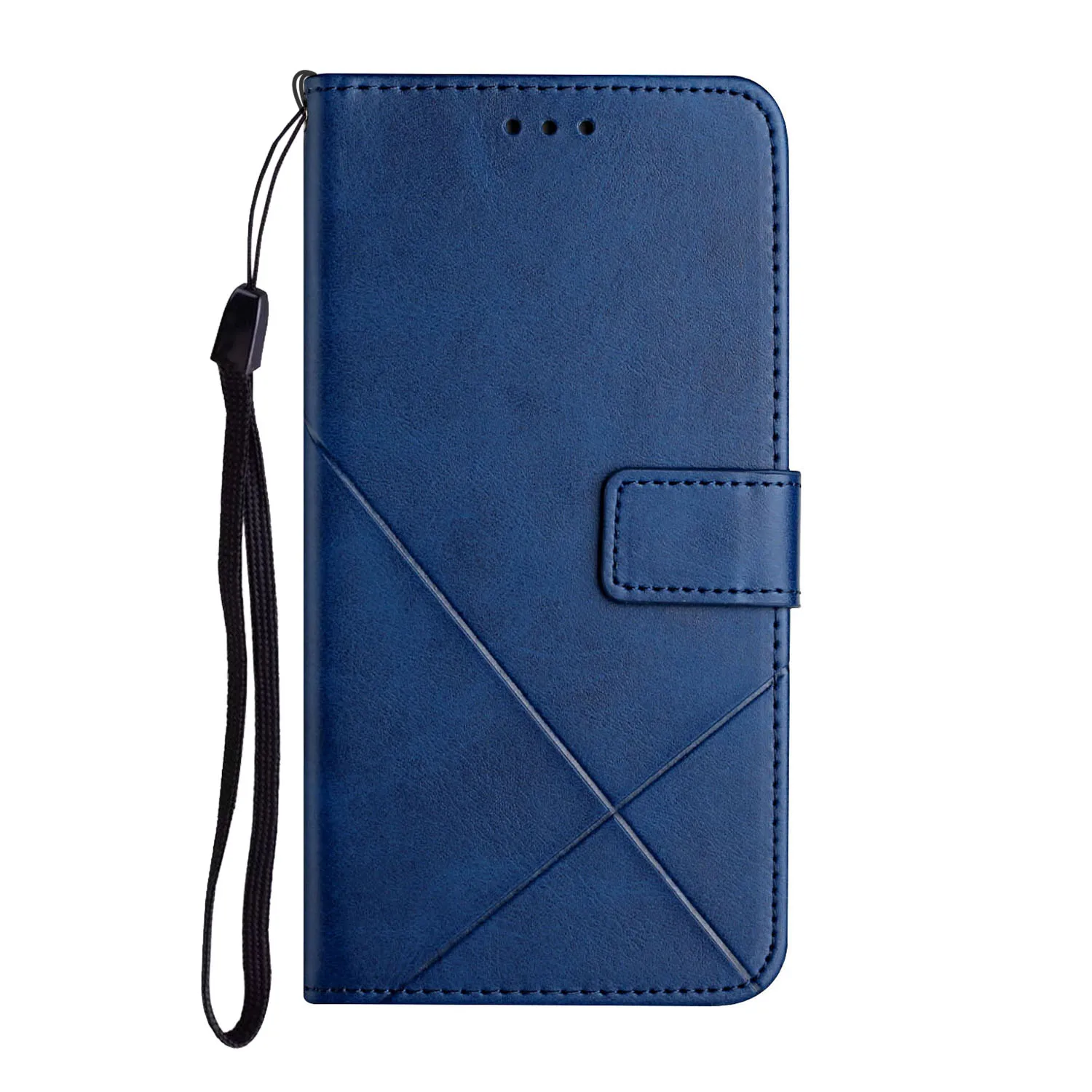 Vintage Magnetic Leather Wallet Phone Case with Flip Stand and Book Cover Design