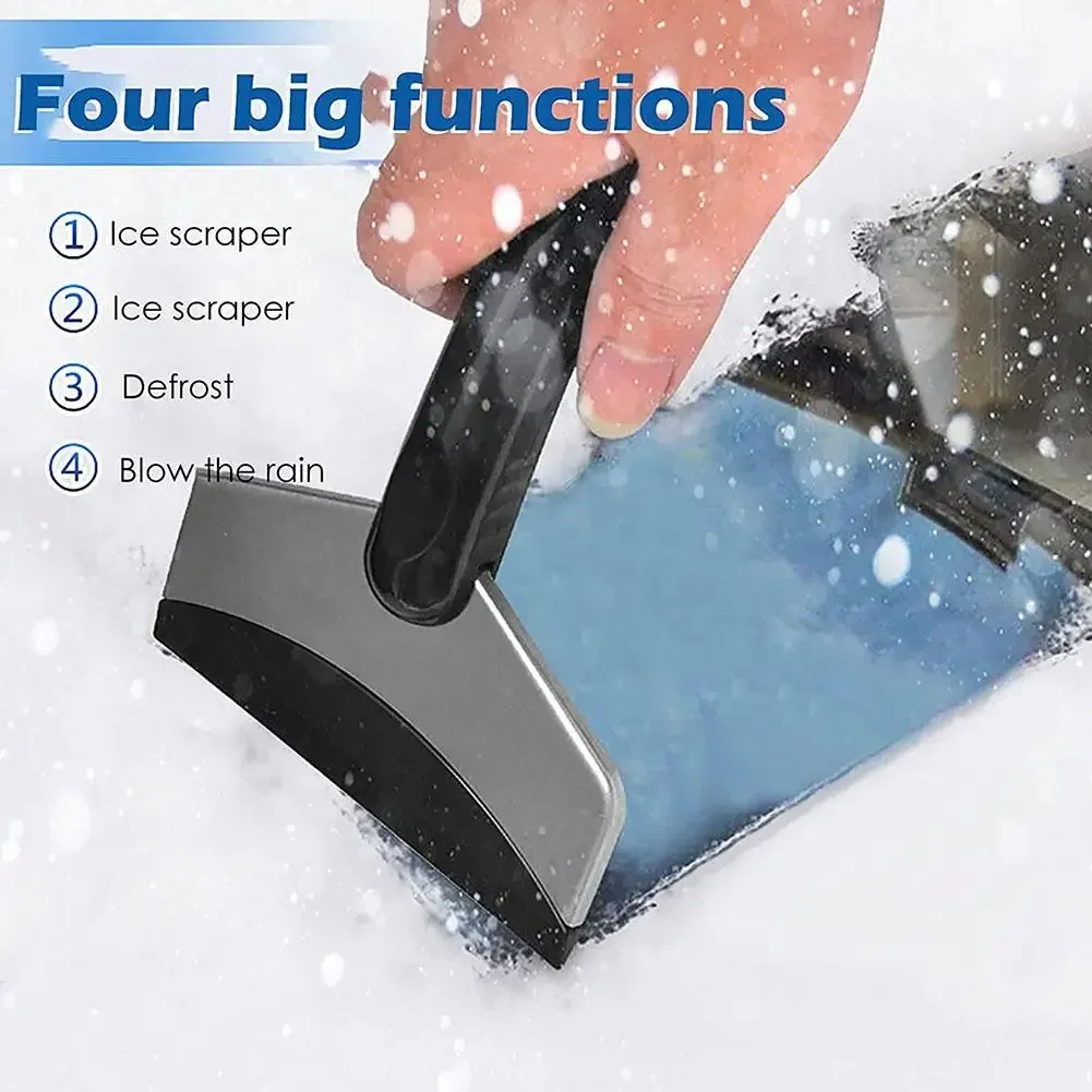 Snow shovel stainless steel ice scraper for car truck windshield and window glass snow removal tools winter accessories